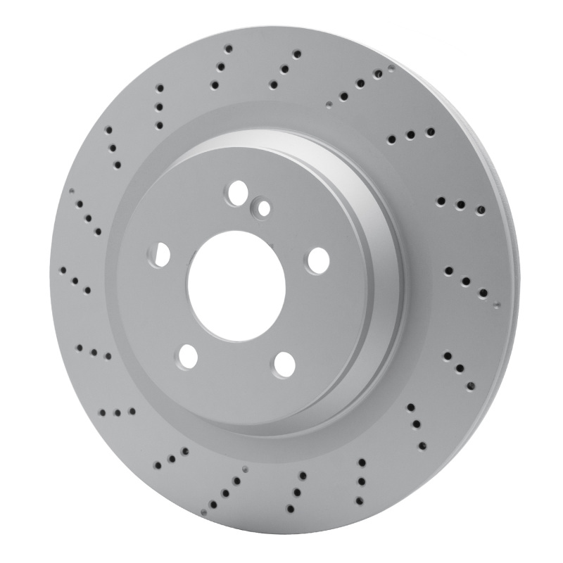 Mercedes-Benz CL550 Brake Rotor (1) - Rear - R1 Concepts - GEOSPEC Coated Rotor - Drilled - `10-`14